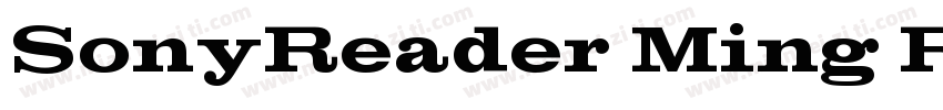 SonyReader Ming Regu字体转换